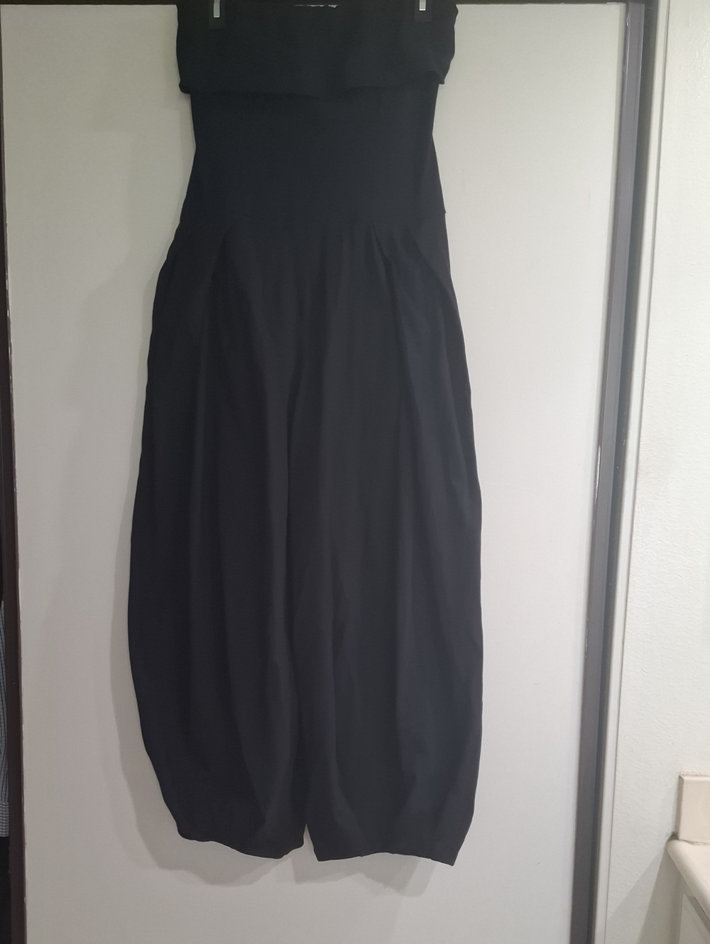 Free People Free-est Black Strapless Jumpsuit